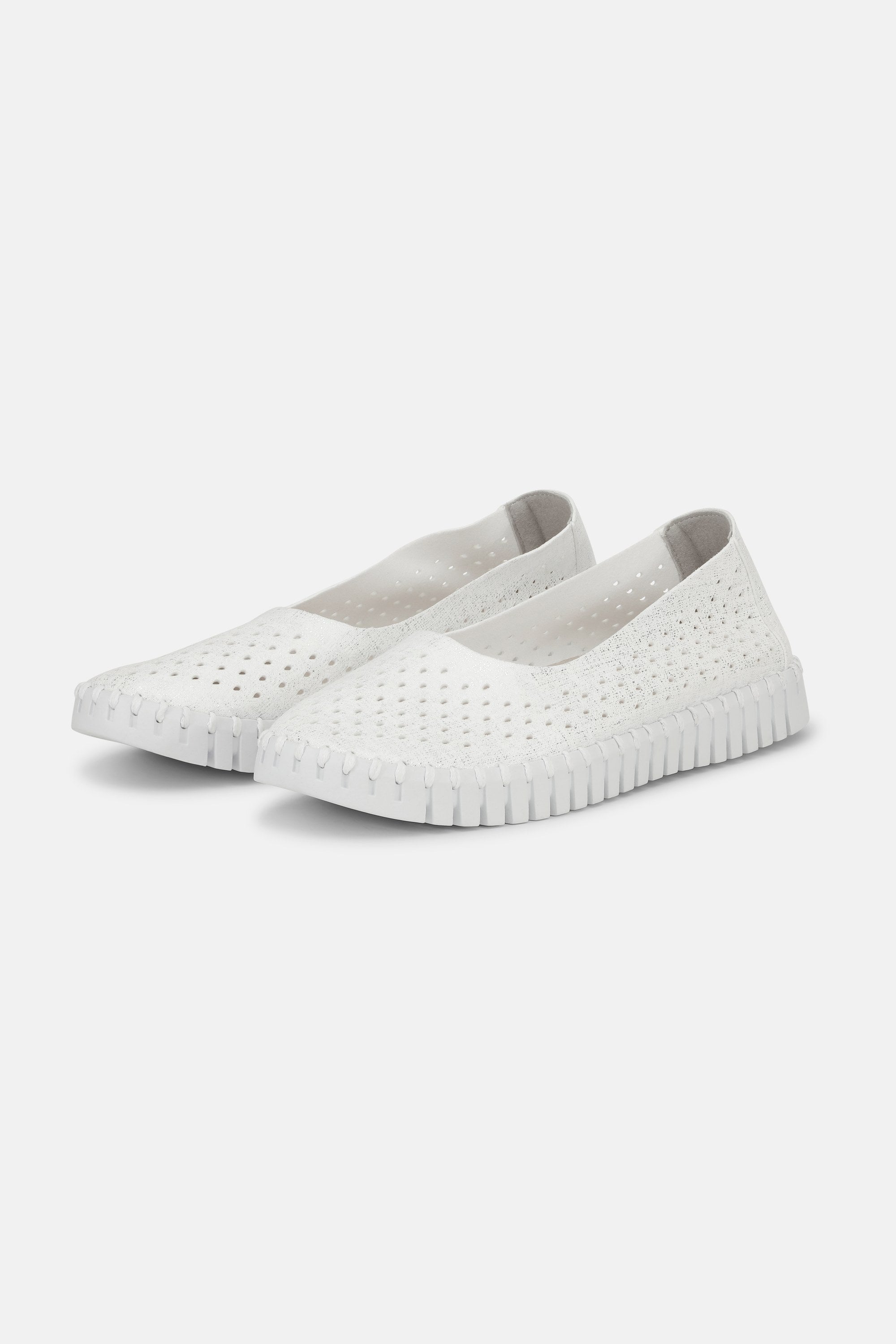 Tulip Sko Glitter - White White